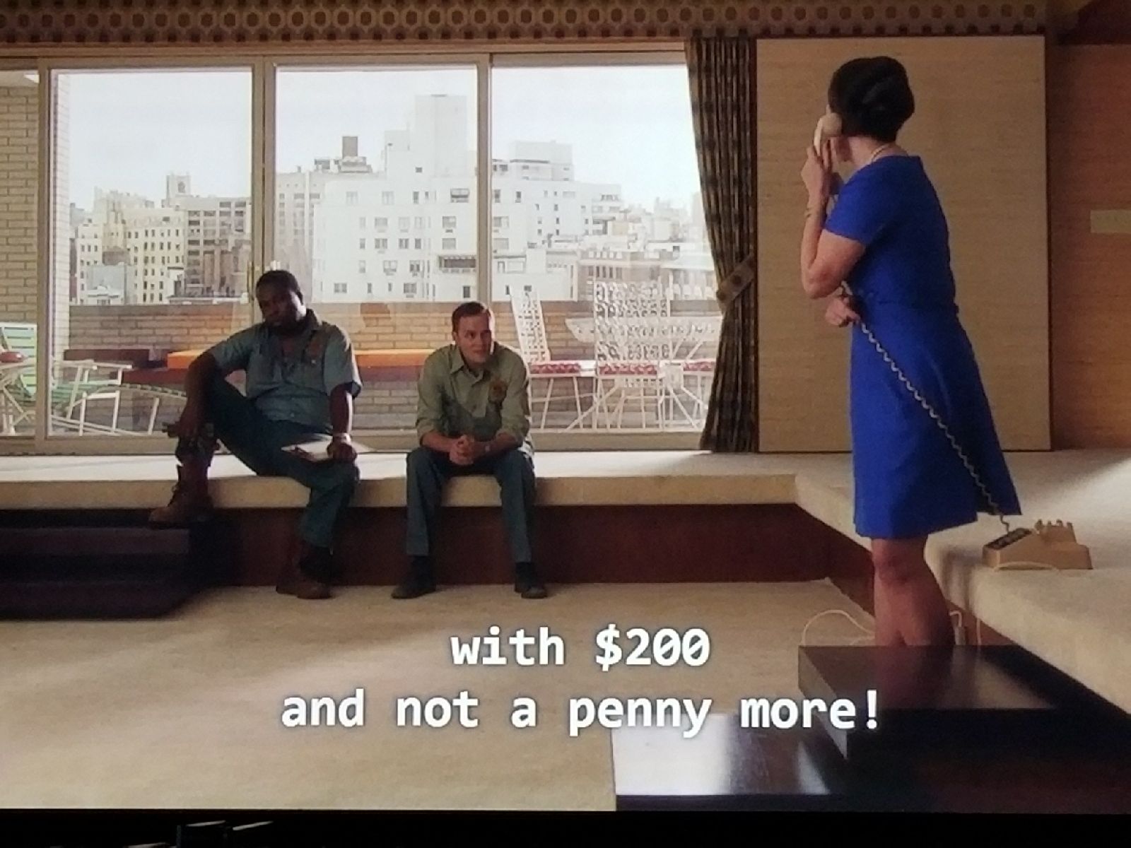 Mad Men Scene 11: With $200 and not a penny more!