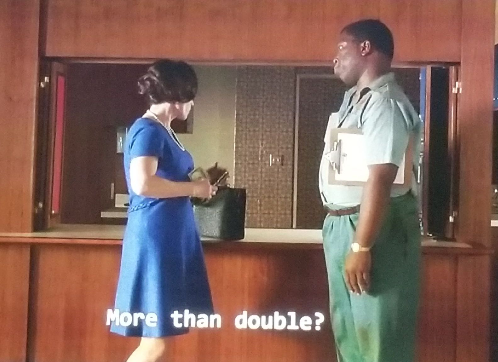 Mad Men Scene 3: More than double?