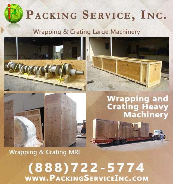 Professional custom crating services - expert wooden crates for large machinery and MRI with guaranteed flat-rate quotes