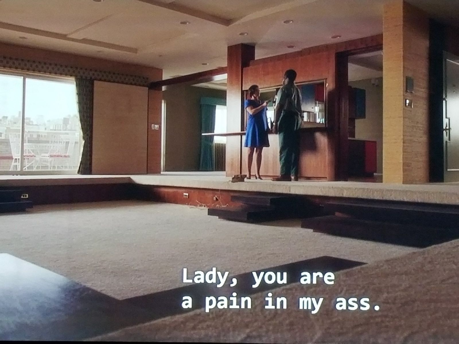 Mad Men Scene 8: Lady, you are a pain in my a**.